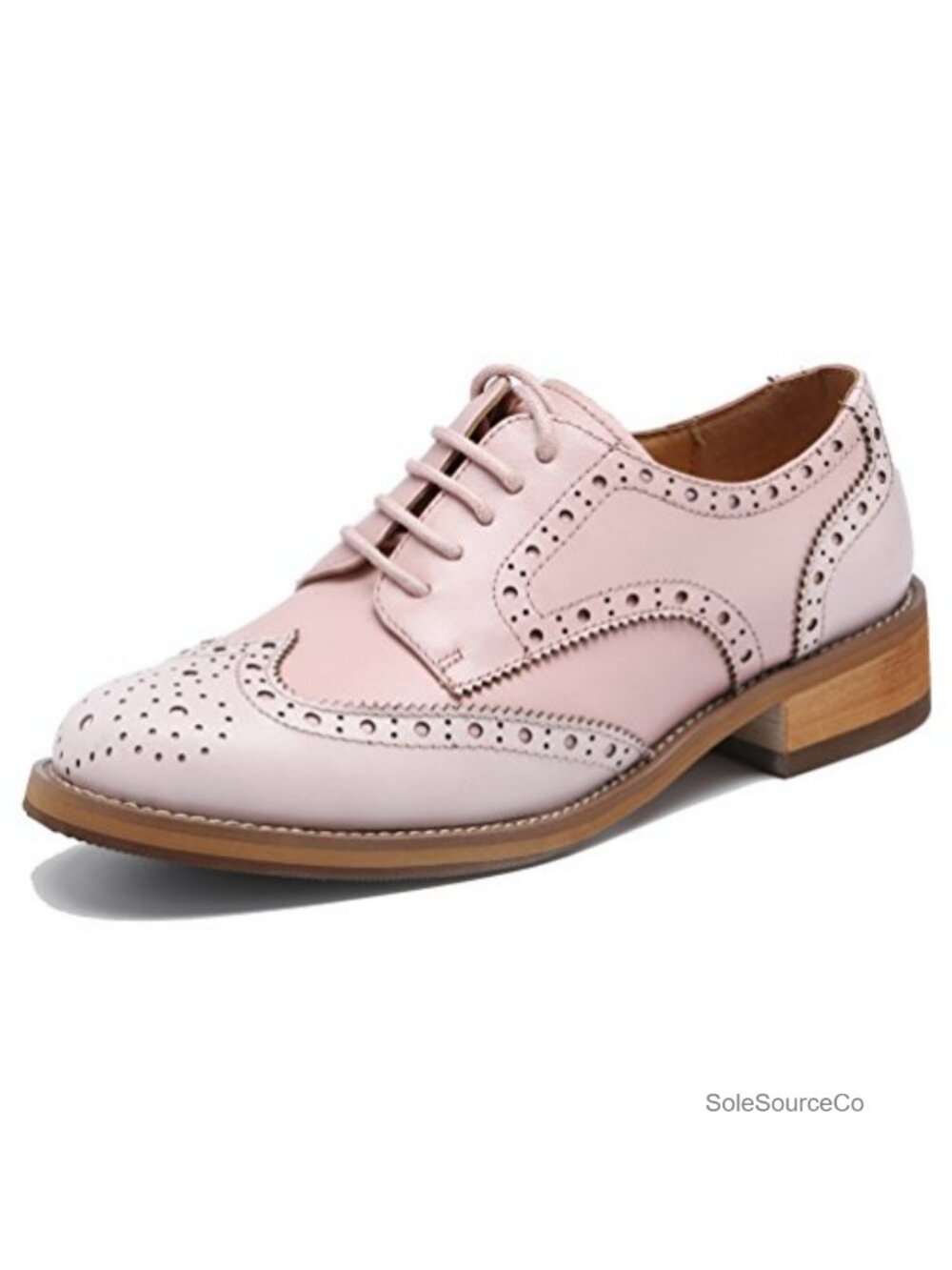 Leather Oxford Shoes Comfortable Lace-Up Casual Dress Wingtip